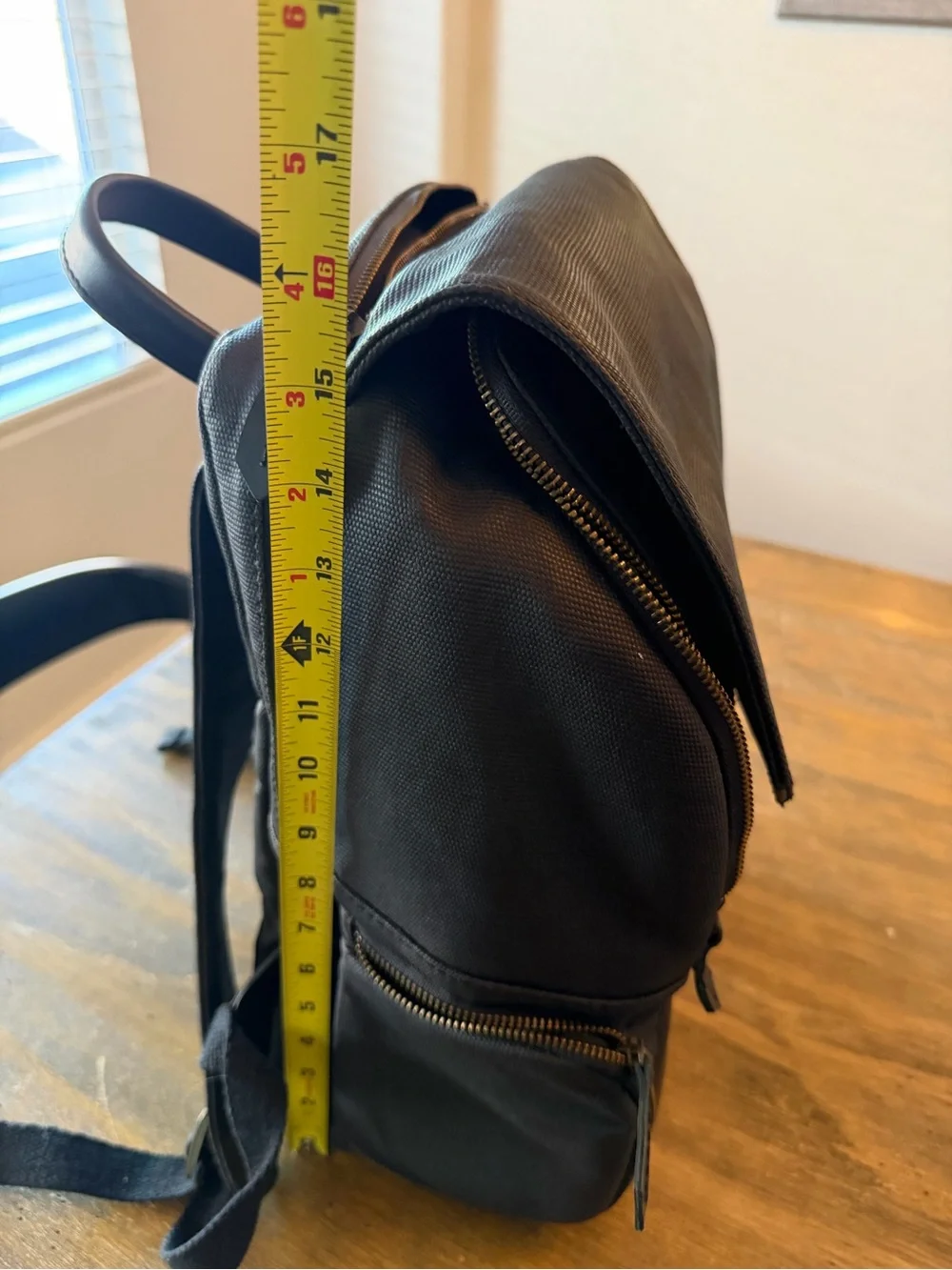 atlas black backpack vegan